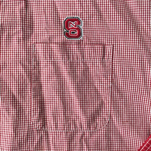 NC State Plaid Multi Color Button Up - Picture 3 of 6